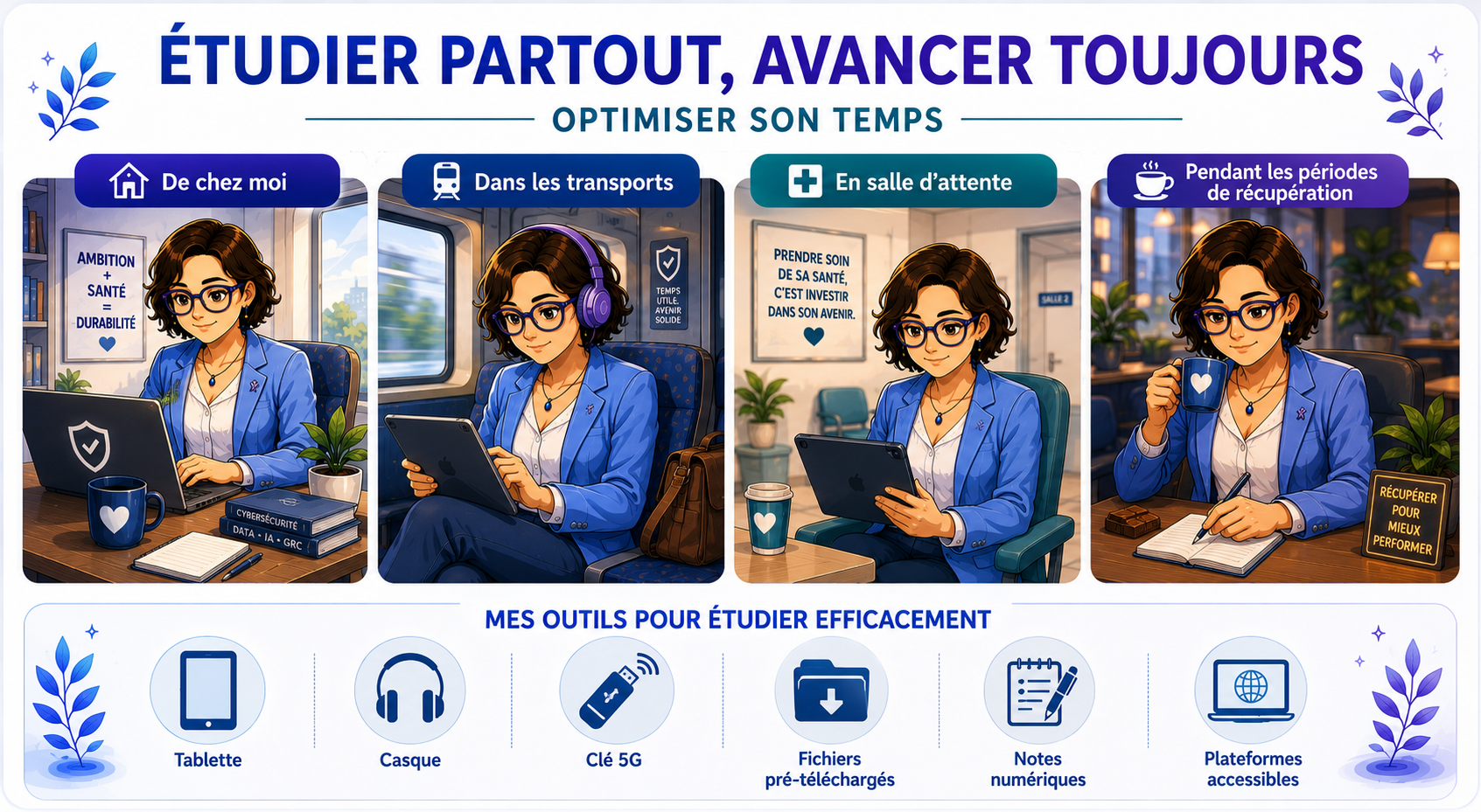 Étudier partout, avancer toujours : optimiser son temps